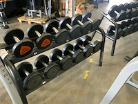 Technogym dumbbells met rek set 12;14;16;18;20;22kg krachtstation - afbeelding 1 van  4