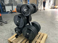 Technogym dumbells met element rek 16x20;20x10kg krachtstation - afbeelding 1 van  5