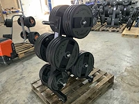 Technogym dumbells met element rek 24x20;4x10kg krachtstation - afbeelding 1 van  7