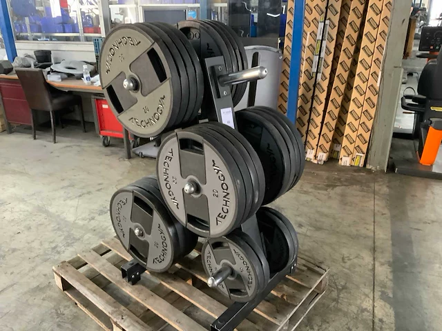 Technogym dumbells met element rek 24x20;4x10kg krachtstation - afbeelding 3 van  7