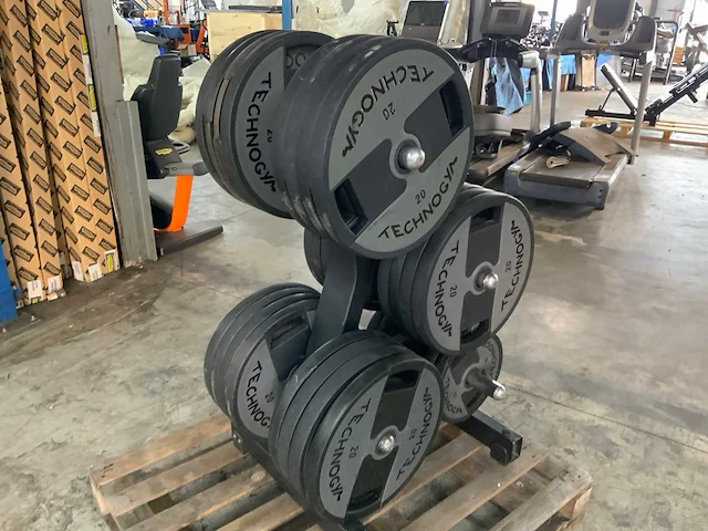 Technogym dumbells met element rek 24x20;4x10kg krachtstation - afbeelding 4 van  7