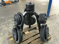 Technogym dumbells met element rek 6x20;6x10;6x5;4x2,5kg krachtstation - afbeelding 2 van  5