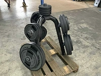 Technogym dumbells met element rek 6x20;6x10;6x5;4x2,5kg krachtstation - afbeelding 5 van  5