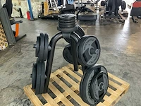 Technogym dumbells met element rek 6x20;8x10;4x5;4x2,5kg krachtstation - afbeelding 1 van  6