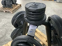 Technogym dumbells met element rek 6x20;8x10;4x5;4x2,5kg krachtstation - afbeelding 3 van  6