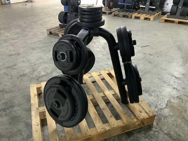 Technogym dumbells met element rek 6x20;8x10;4x5;4x2,5kg krachtstation - afbeelding 4 van  6