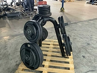 Technogym dumbells met element rek 6x20;8x10;4x5;4x2,5kg krachtstation - afbeelding 6 van  6