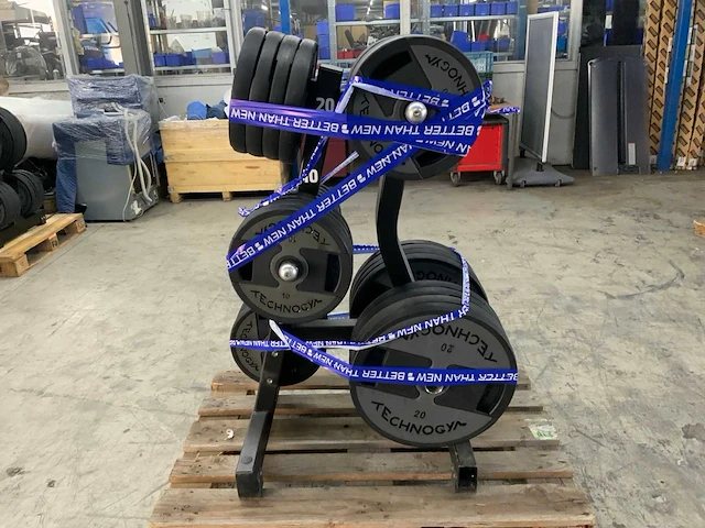Technogym dumbells met element rek 8x20;20x10kg;4x5kg krachtstation - afbeelding 4 van  8