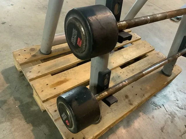 Technogym element en hammer barbells barbell rek krachtstation - afbeelding 3 van  5