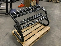 Technogym element rek met dumbbells 1t/m10kg krachtstation - afbeelding 2 van  5