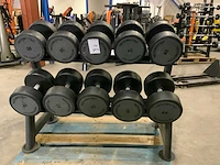 Technogym pu dumbbells 38;2x40;42;44kg krachtstation - afbeelding 3 van  5