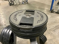 Technogym pu schijven 3x10kg;5x5kg;4x2,5kg sidea 12x20kg;8x10kg technogym krachtstation - afbeelding 3 van  7