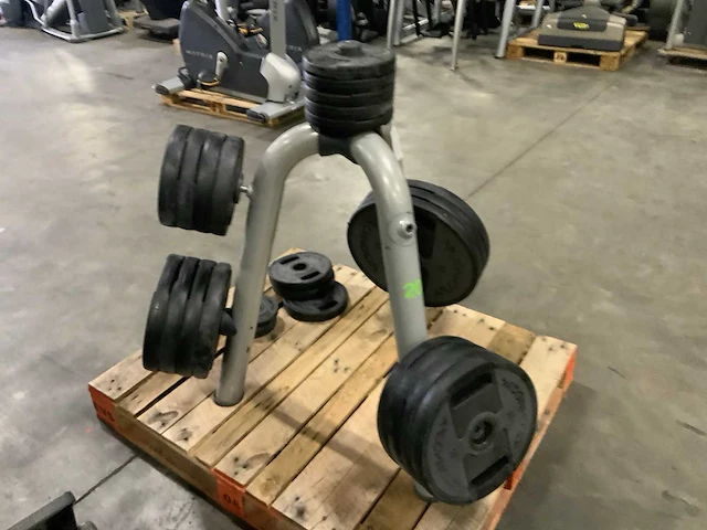 Technogym pu schijven 50 mm 3x20;8x10;7x5;5x2,5;3x1,25kg krachtstation - afbeelding 3 van  7