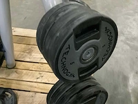 Technogym pu schijven 50 mm 3x20;8x10;7x5;5x2,5;3x1,25kg krachtstation - afbeelding 6 van  7
