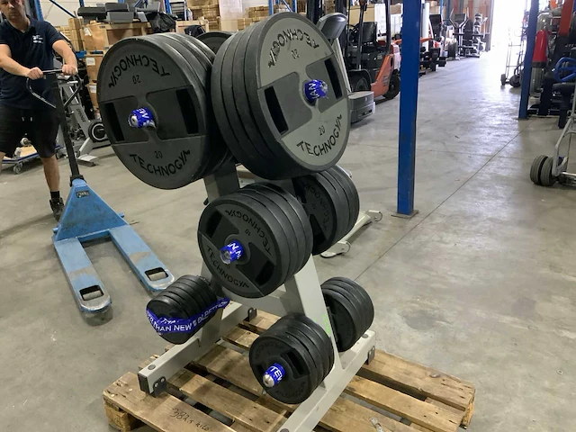 Technogym pu schijven 50mm 12x20;8x10;8x5;6x2,5;8x1,25 krachtstation - afbeelding 3 van  6