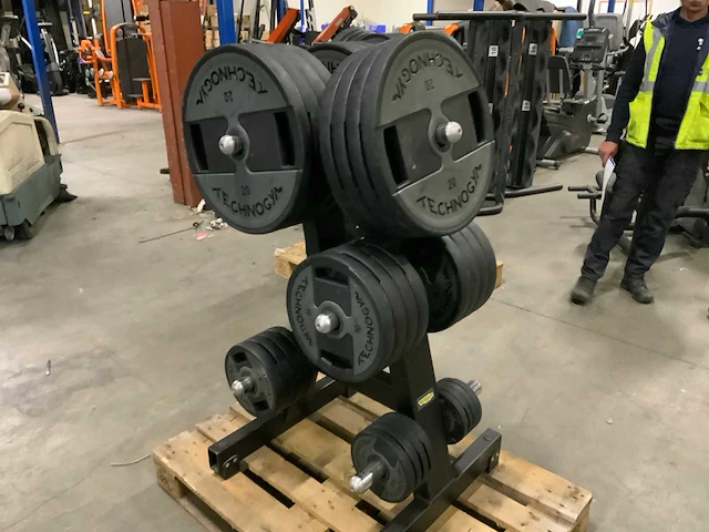 Technogym pu schijven 50mm 12x20kg;8x10;8x5;4x2,5;4x1,25 krachtstation - afbeelding 1 van  6