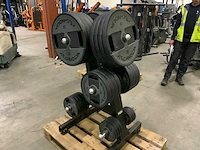 Technogym pu schijven 50mm 12x20kg;8x10;8x5;4x2,5;4x1,25 krachtstation - afbeelding 1 van  6
