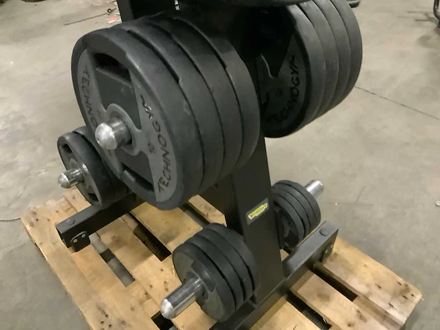 Technogym pu schijven 50mm 12x20kg;8x10;8x5;4x2,5;4x1,25 krachtstation - afbeelding 2 van  6
