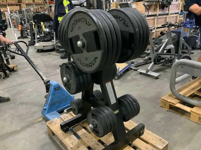 Technogym pu schijven 50mm 12x20kg;8x10;8x5;4x2,5;4x1,25 krachtstation - afbeelding 6 van  6