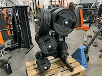 Technogym pu schijven 50mm 14x20;10;10;4x5;4x2,5;4x1,25kg krachtstation - afbeelding 1 van  5