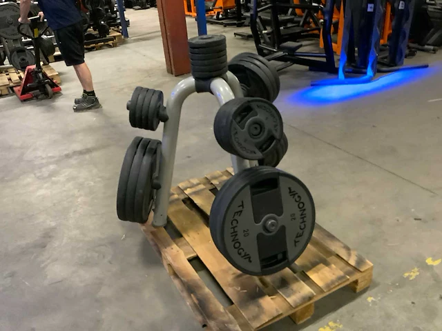 Technogym pu schijven 50mm 6x20;6x10;4x5;4x2,5;6x1,25kg krachtstation - afbeelding 1 van  4