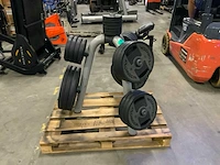 Technogym pu schijven 50mm 6x20;6x10;4x5;4x2,5;6x1,25kg krachtstation - afbeelding 2 van  4