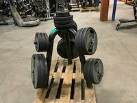 Technogym pu schijven 50mm 6x20;9x10;6x5;2x1,25kg krachtstation - afbeelding 1 van  5