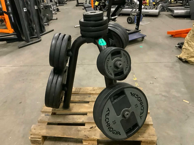 Technogym pu schijven 50mm 6x20;9x10;6x5;2x1,25kg krachtstation - afbeelding 2 van  5