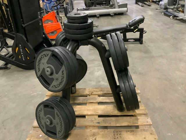 Technogym pu schijven 50mm 6x20;9x10;6x5;2x1,25kg krachtstation - afbeelding 3 van  5