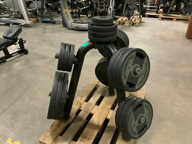 Technogym pu schijven 50mm 6x20;9x10;6x5;2x1,25kg krachtstation - afbeelding 4 van  5