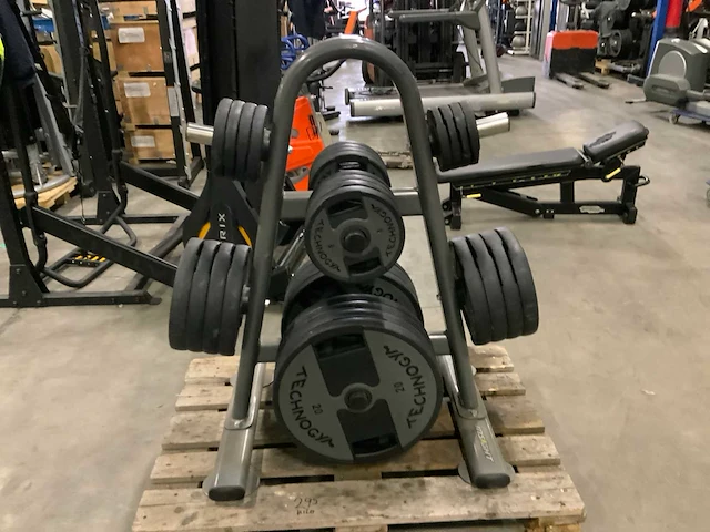 Technogym pu schijven 50mm 8x20;8x10;8x5;4x2,5;4x1,25kg krachtstation - afbeelding 1 van  5
