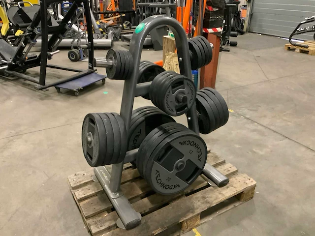 Technogym pu schijven 50mm 8x20;8x10;8x5;4x2,5;4x1,25kg krachtstation - afbeelding 4 van  5