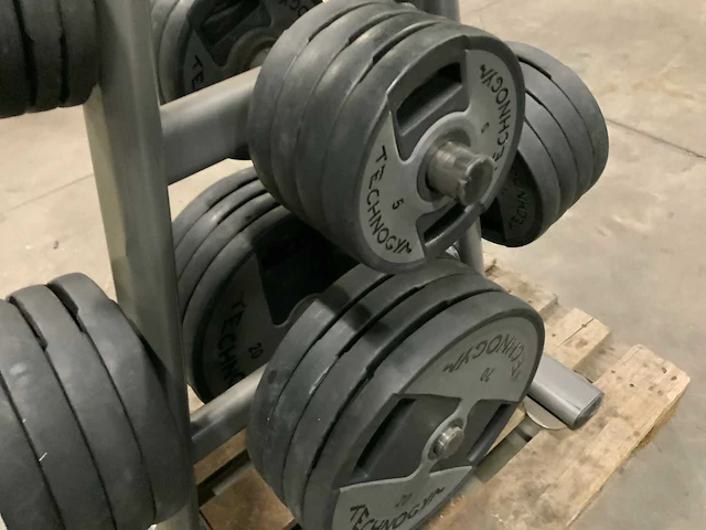 Technogym pu schijven 50mm 8x20;8x10;8x5;4x2,5;4x1,25kg krachtstation - afbeelding 5 van  5