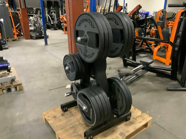 Technogym pu schijven 50mm 8x20kg;4x20kg;4x10kg4x5;4x2,5kg krachtstation - afbeelding 2 van  6