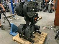 Technogym pu schijven 50mm 8x20kg;4x20kg;4x10kg4x5;4x2,5kg krachtstation - afbeelding 5 van  6