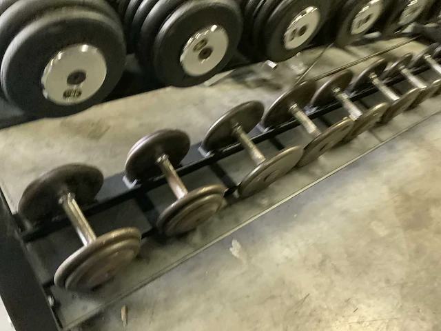 Technogym pure rek;dumbells 2;4;6;8;10;12;38;40;42;46;50kg krachtstation - afbeelding 8 van  10