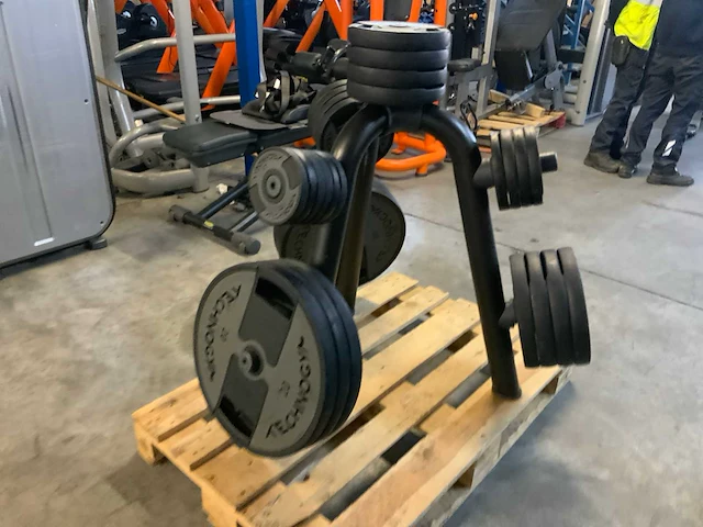 Technogym schijven 50mm met element rek 6x1,25kg;4x2,5kg;8x5kg;4x10kg;6x20kg krachtstation - afbeelding 5 van  5