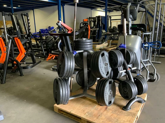 Technogym schijven inclusief rek 520kg - afbeelding 1 van  8