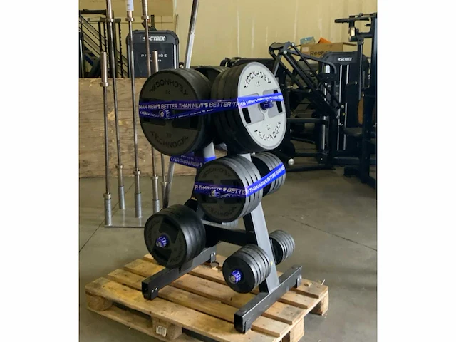 Technogym schijven pu 50 mm met rek krachtstation - afbeelding 3 van  4