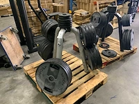 Technogym schijven pu 50mm 12x20kg;8x10;4x2,5;2x1,25kg krachtstation - afbeelding 1 van  6