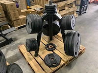 Technogym schijven pu 50mm 8x20;9x10;9x5kg;4x2,5kg krachtstation - afbeelding 1 van  6