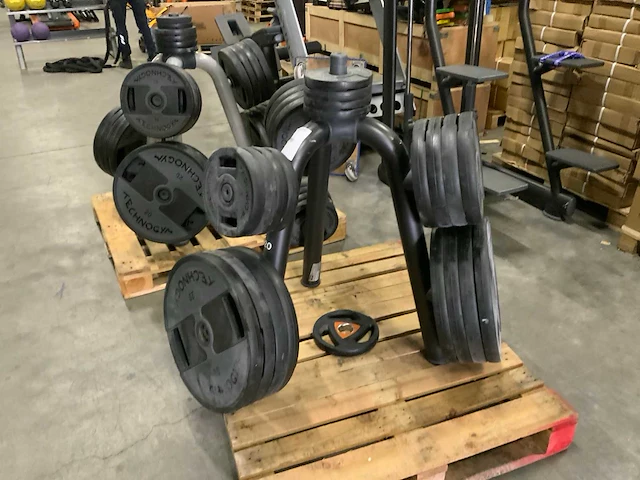 Technogym schijven pu 50mm 8x20;9x10;9x5kg;4x2,5kg krachtstation - afbeelding 2 van  6