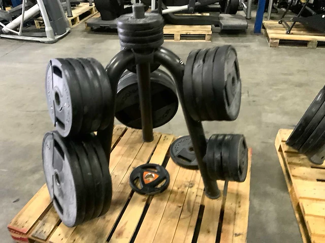 Technogym schijven pu 50mm 8x20;9x10;9x5kg;4x2,5kg krachtstation - afbeelding 3 van  6
