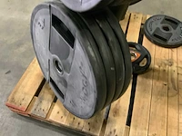 Technogym schijven pu 50mm 8x20;9x10;9x5kg;4x2,5kg krachtstation - afbeelding 5 van  6