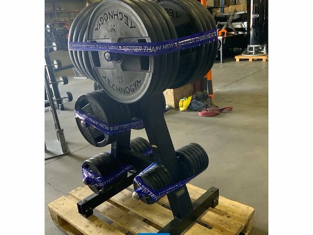 Technogym schijven pu 50mm met rek krachtstation - afbeelding 2 van  3