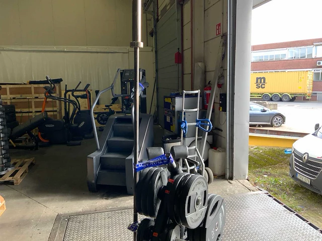 Technogym schijvenrek met 305kg schijven 8x schijven zijn nieuw - afbeelding 8 van  8