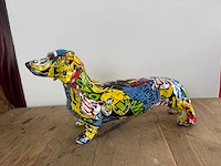 Teckel graffiti h14cm - afbeelding 3 van  3