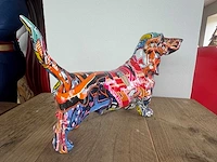 Teckel graffiti h20cm - afbeelding 2 van  4