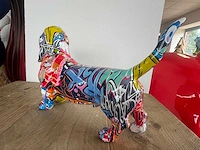 Teckel graffiti h20cm - afbeelding 4 van  4