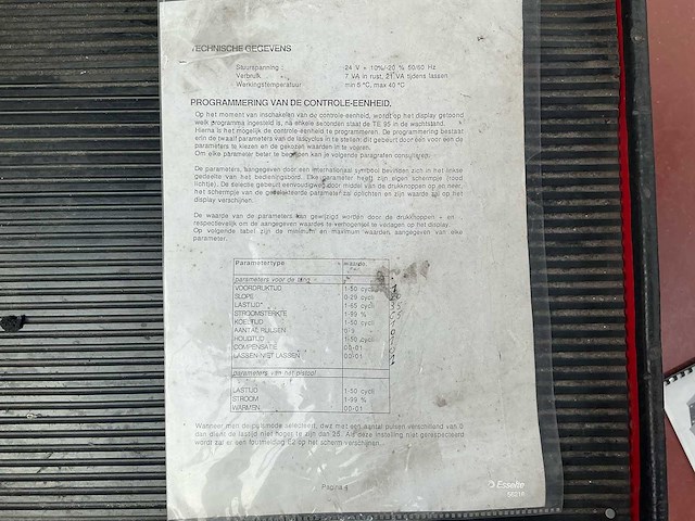 Tecna te 95 weerstandlasapparaat - afbeelding 7 van  7